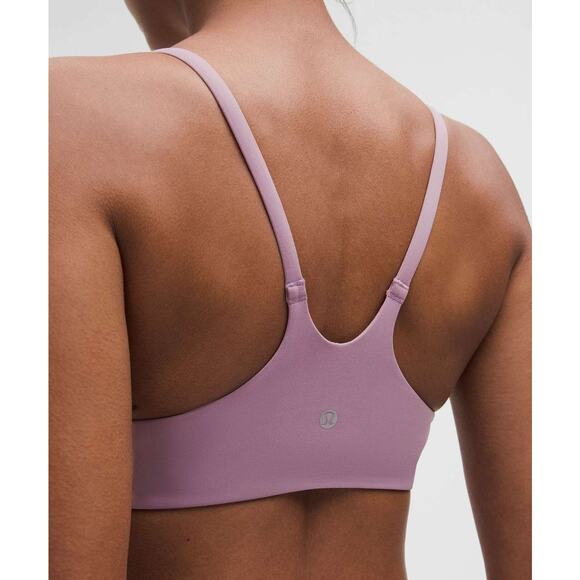 Lululemon Wunder Train Strappy Racer Bra Support A/B in Lavender Lux NEW - Picture 4 of 6